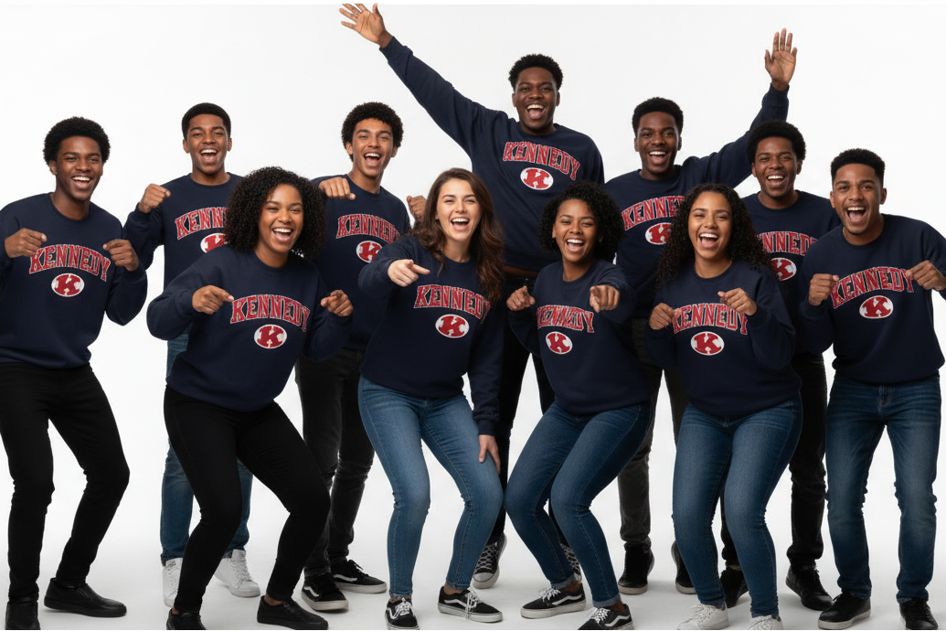 Kennedy HS Hero Banner with Crewneck